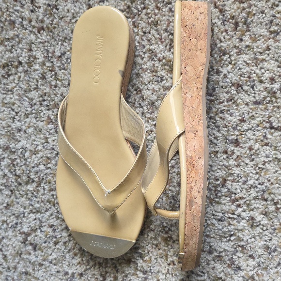 Jimmy Choo Patent Leather Sandals - Picture 5 of 11